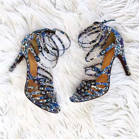 J. Crew Shoes - J. Crew Liberty of London floral strapy heels
